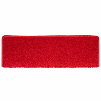 Produktbild för Trappmattor 30 st 65x21x4 cm röda rektangulära kanter