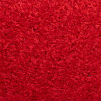 Produktbild för Trappmattor 30 st 65x21x4 cm röda rektangulära kanter
