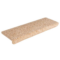 Produktbild för Trappmattor 30 st 65x21x4 cm guldfärgade rektangulära kanter