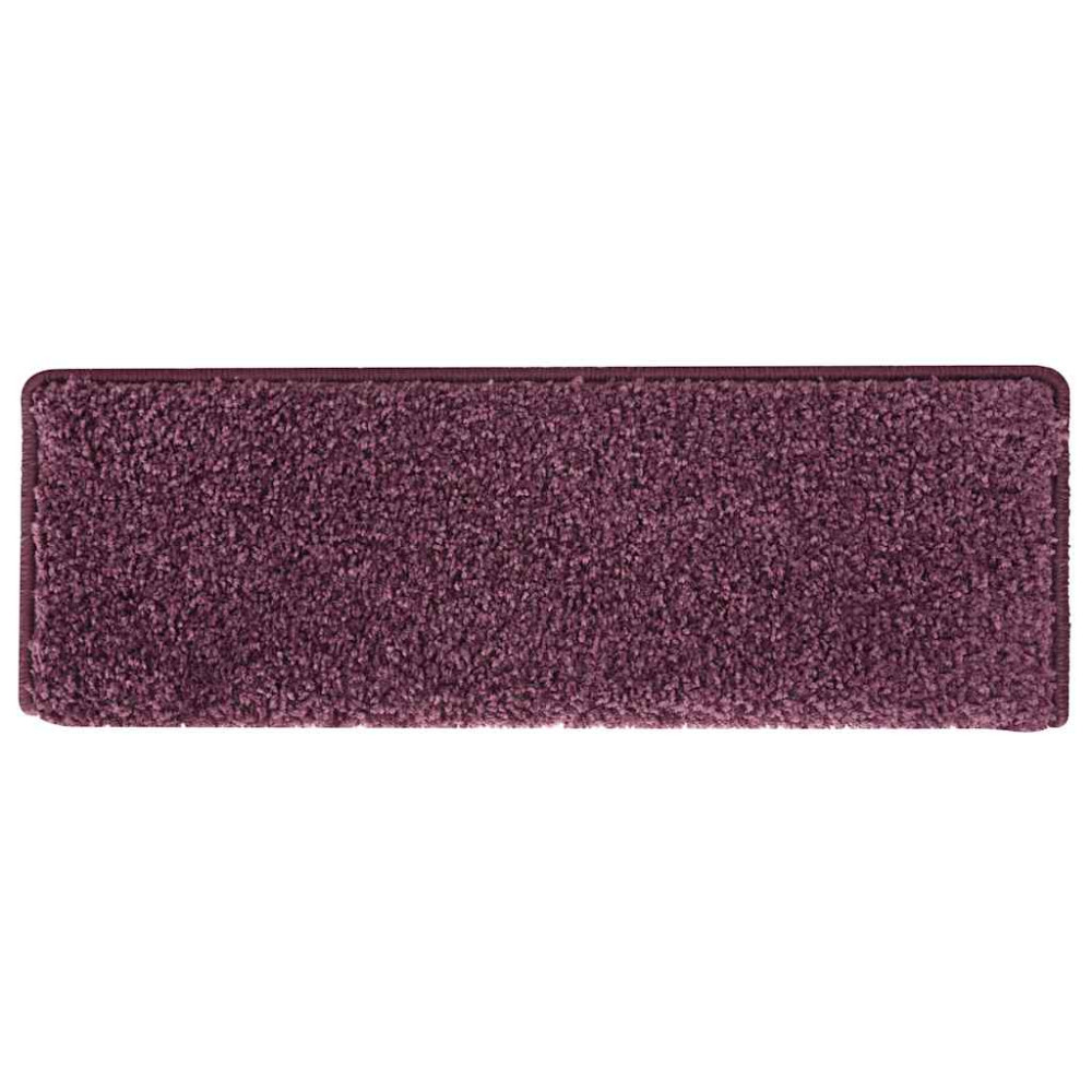 Produktbild för Trappmattor 30 st 65x21x4 cm mörklila rektangulär kant