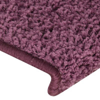 Produktbild för Trappmattor 30 st 65x21x4 cm mörklila rektangulär kant