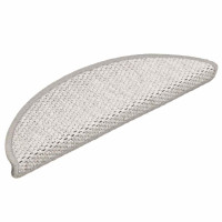 Produktbild för Trappmattor självhäftande sisal-look 30 st 56x17x3 cm platina