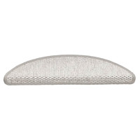 Produktbild för Trappmattor självhäftande sisal-look 30 st 56x17x3 cm platina