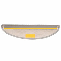 Produktbild för Trappmattor självhäftande sisal-look 30 st 56x17x3 cm platina