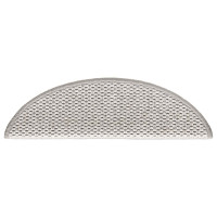 Produktbild för Trappmattor självhäftande sisal-look 30 st 56x17x3 cm platina