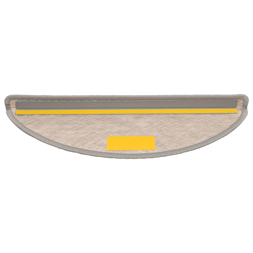 Produktbild för Trappmattor självhäftande sisal-look 30 st 56x17x3 cm silver