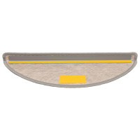 Produktbild för Trappmattor självhäftande sisal-look 30 st 56x17x3 cm silver