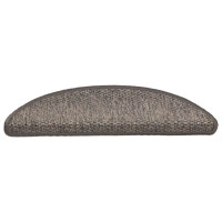 Produktbild för Trappmattor självhäftande sisal-look 30 st 56x17x3cm grå beige