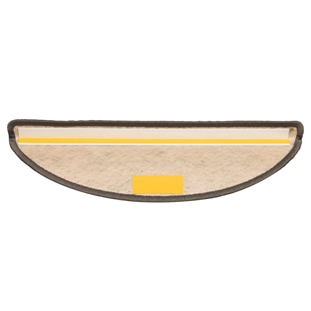 Produktbild för Trappmattor självhäftande sisal-look 30 st 56x17x3cm grå beige