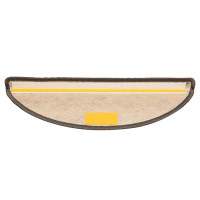 Produktbild för Trappmattor självhäftande sisal-look 30 st 56x17x3cm grå beige