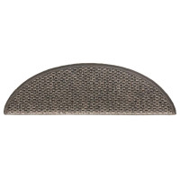 Produktbild för Trappmattor självhäftande sisal-look 30 st 56x17x3cm grå beige