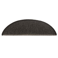 Produktbild för Trappmattor självhäftande sisal-look 30 st 56x17x3 cm antracit