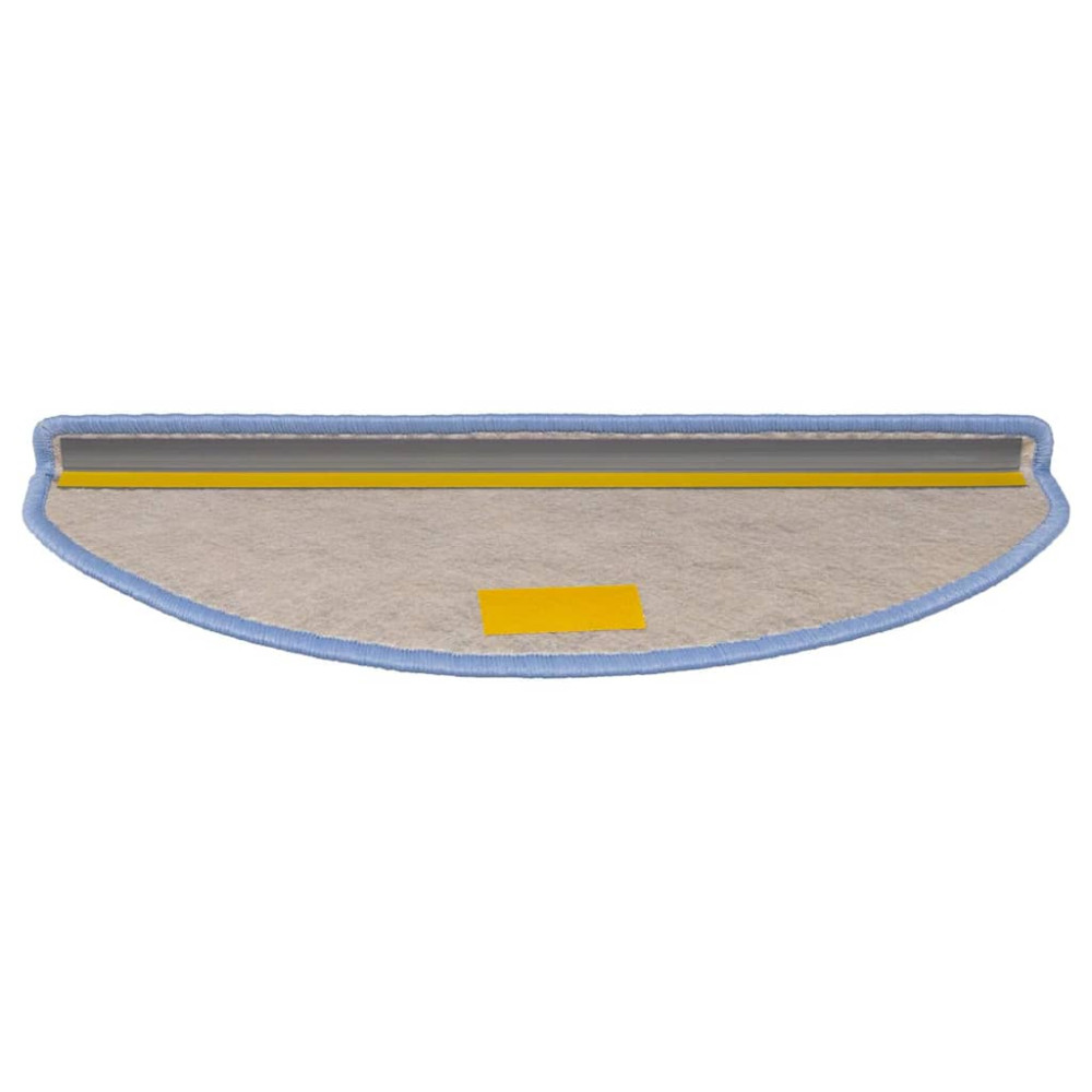 Produktbild för Trappmattor självhäftande sisal-look 30 st 56x17x3 cm blå