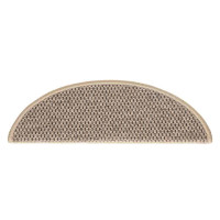 Produktbild för Trappmattor självhäftande sisal-look 30 st 56x17x3 cm mörkbeige