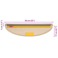 Produktbild för Trappmattor självhäftande sisal-look 30 st 56x17x3 cm mörkbeige