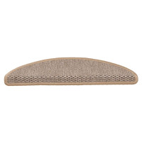 Produktbild för Trappmattor självhäftande sisal-look 30 st 56x17x3 cm ljusbeige