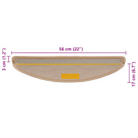 Produktbild för Trappmattor självhäftande sisal-look 30 st 56x17x3 cm ljusbeige