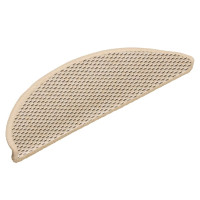 Produktbild för Trappmattor självhäftande sisal-look 30 st 56x17x3 cm berber