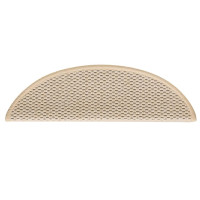 Produktbild för Trappmattor självhäftande sisal-look 30 st 56x17x3 cm berber