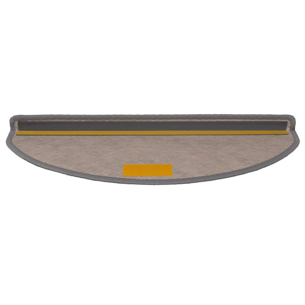 Produktbild för Trappmattor självhäftande sisal-look 30 st 65x21x4 cm platina