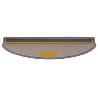 Produktbild för Trappmattor självhäftande sisal-look 30 st 65x21x4 cm platina