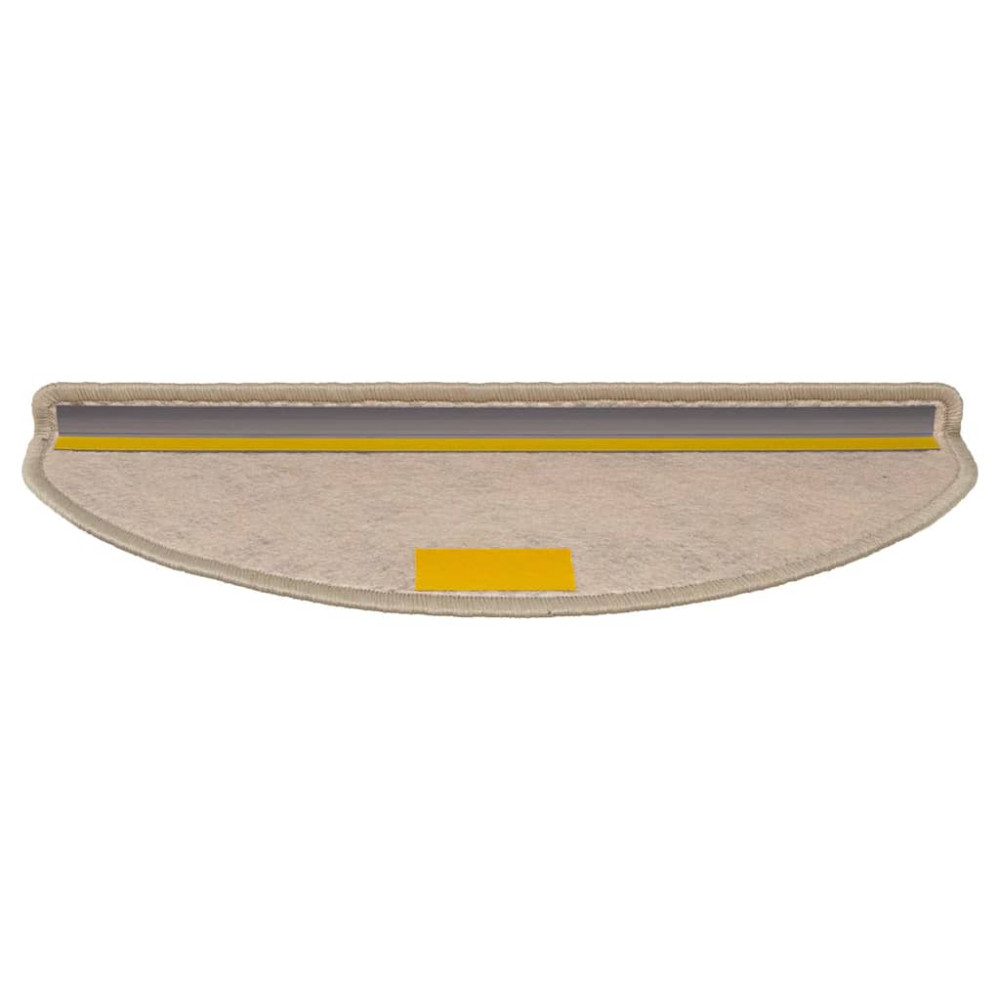 Produktbild för Trappmattor självhäftande sisal-look 30 st 65x21x4 cm mörkbeige