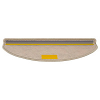 Produktbild för Trappmattor självhäftande sisal-look 30 st 65x21x4 cm mörkbeige