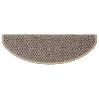 Produktbild för Trappmattor självhäftande sisal-look 30 st 65x21x4 cm mörkbeige