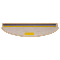 Produktbild för Trappmattor självhäftande sisal-look 30 st 65x21x4 cm ljusbeige
