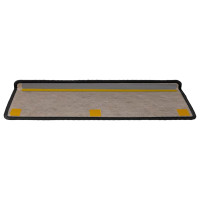 Produktbild för Trappmattor självhäftande sisal-look 30 st 65x21x4 cm antracit