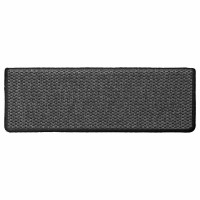 Produktbild för Trappmattor självhäftande sisal-look 30 st 65x21x4 cm antracit