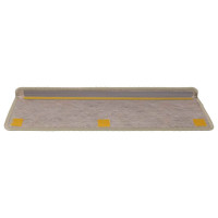 Produktbild för Trappmattor självhäftande sisal-look 30 st 65x21x4 cm sand