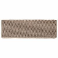 Produktbild för Trappmattor självhäftande sisal-look 30 st 65x21x4 cm sand