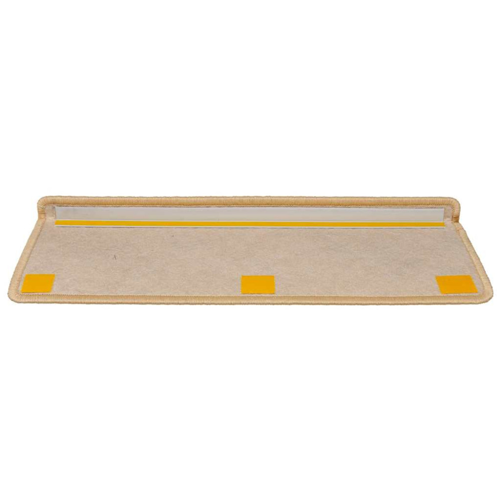 Produktbild för Trappmattor självhäftande sisal-look 30 st 65x21x4 cm ljusbeige