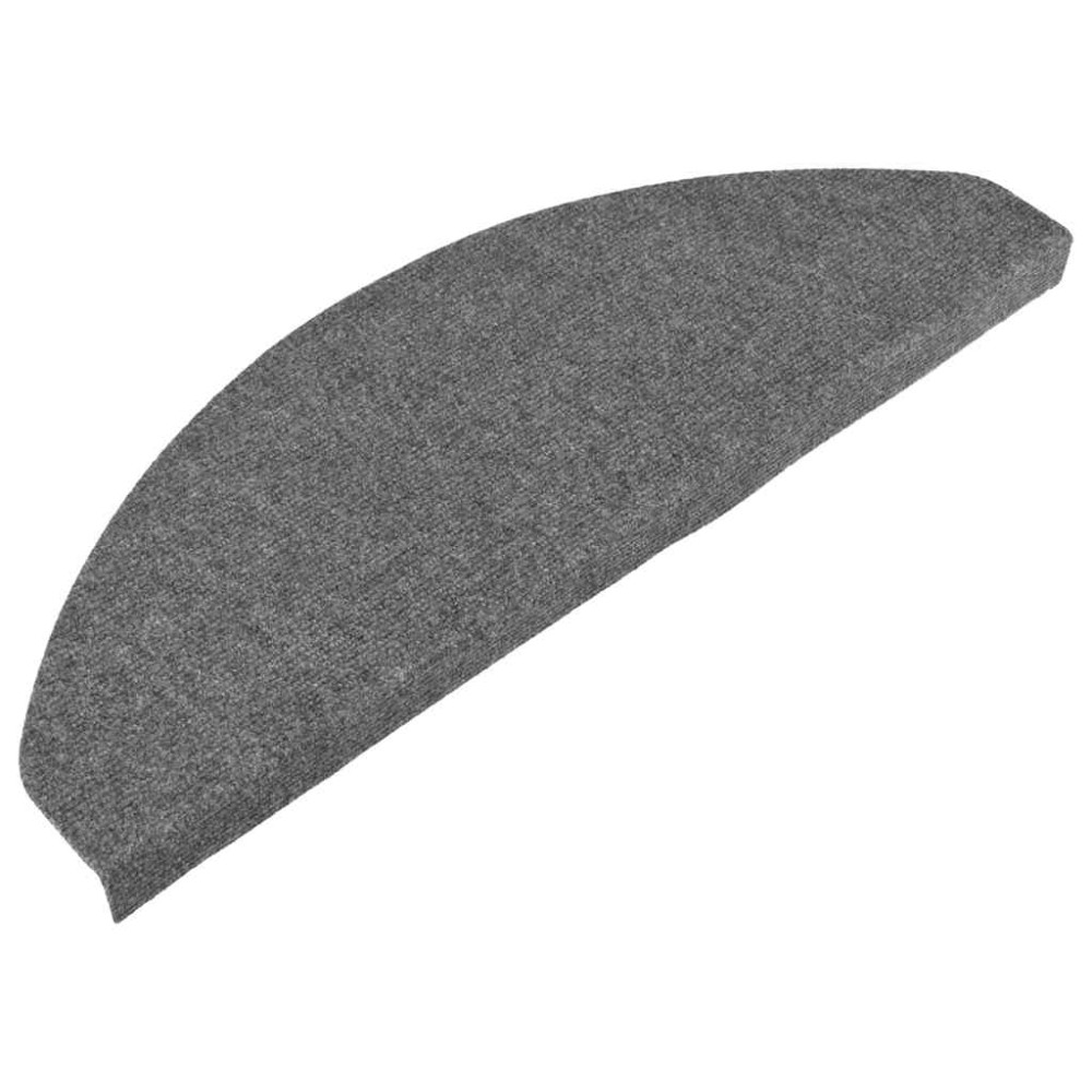 Produktbild för Trappmattor självhäftande 30 st grå 65x22,5x3,5 cm