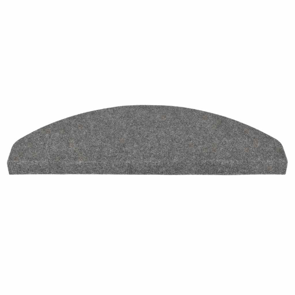 Produktbild för Trappmattor självhäftande 30 st grå 65x22,5x3,5 cm