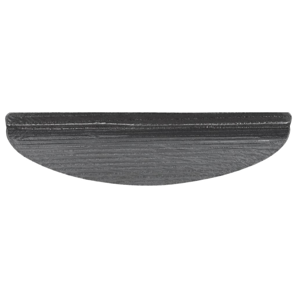 Produktbild för Trappmattor självhäftande 30 st grå 65x22,5x3,5 cm