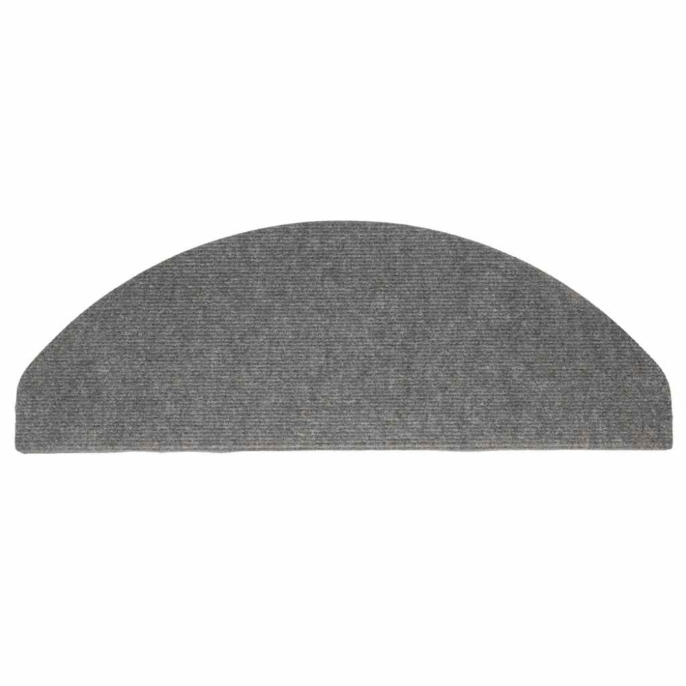 Produktbild för Trappmattor självhäftande 30 st grå 65x22,5x3,5 cm