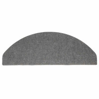 Produktbild för Trappmattor självhäftande 30 st grå 65x22,5x3,5 cm