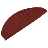 Produktbild för Trappmattor självhäftande 30 st röd 65x22,5x3,5 cm