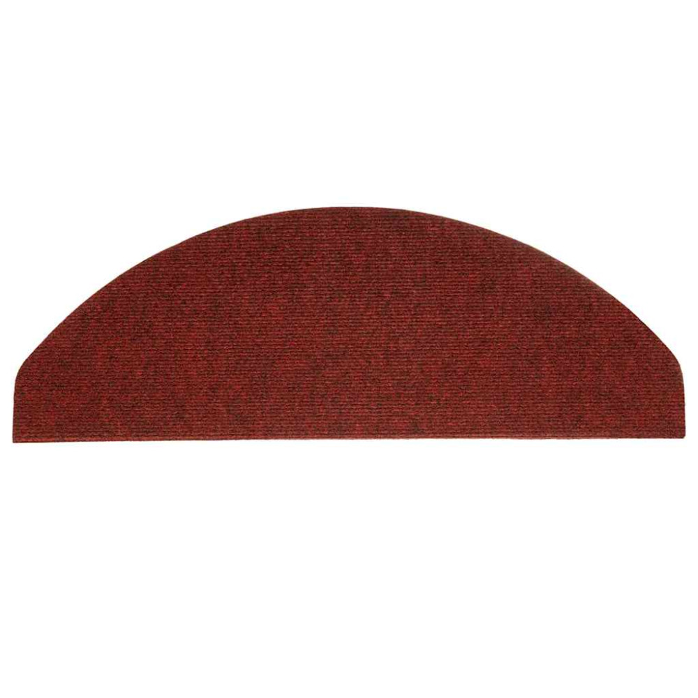 Produktbild för Trappmattor självhäftande 30 st röd 65x22,5x3,5 cm