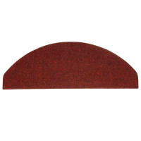 Produktbild för Trappmattor självhäftande 30 st röd 65x22,5x3,5 cm