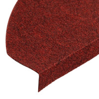 Produktbild för Trappmattor självhäftande 30 st röd 65x22,5x3,5 cm