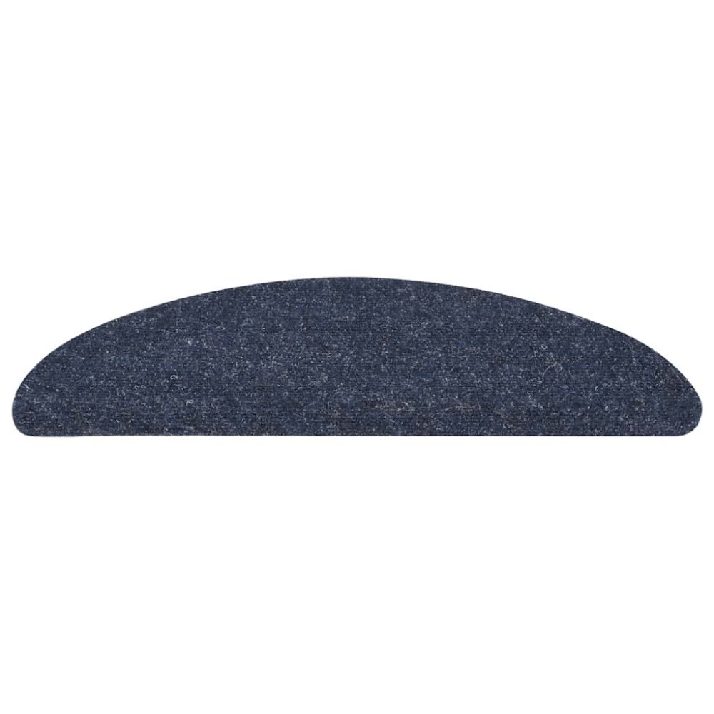 Produktbild för Trappmattor självhäftande 30 st blå 56x17x3 cm