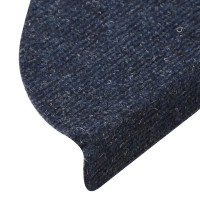 Produktbild för Trappmattor självhäftande 30 st blå 56x17x3 cm
