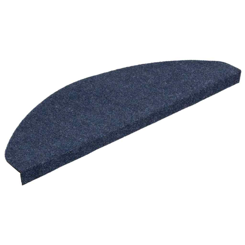 Produktbild för Trappmattor självhäftande 30 st blå 65x22,5x3,5 cm