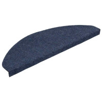 Produktbild för Trappmattor självhäftande 30 st blå 65x22,5x3,5 cm