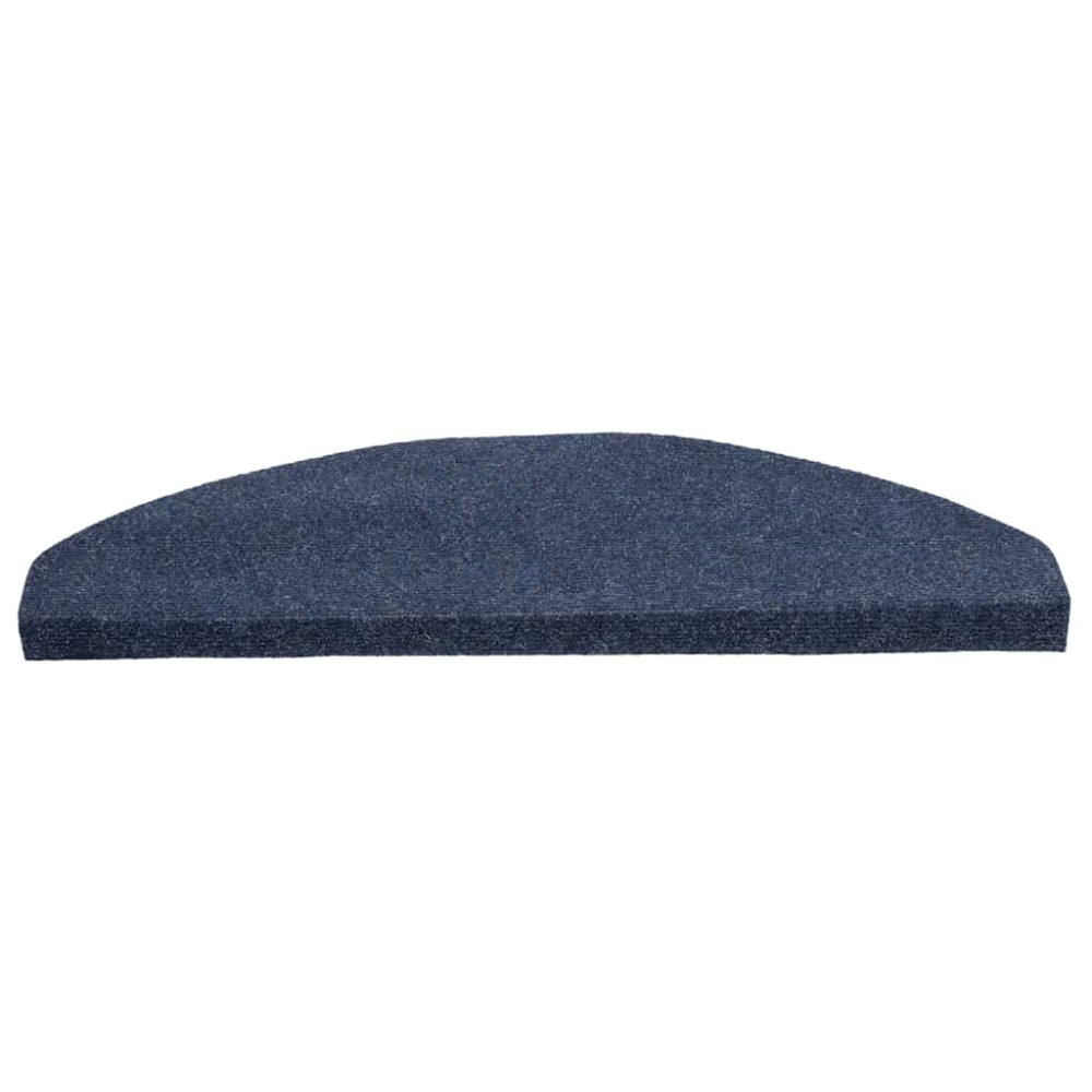 Produktbild för Trappmattor självhäftande 30 st blå 65x22,5x3,5 cm