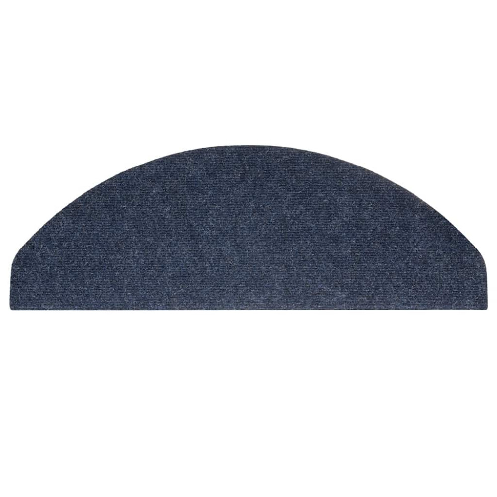 Produktbild för Trappmattor självhäftande 30 st blå 65x22,5x3,5 cm