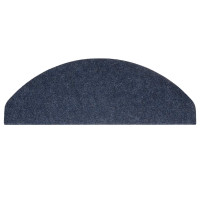Produktbild för Trappmattor självhäftande 30 st blå 65x22,5x3,5 cm